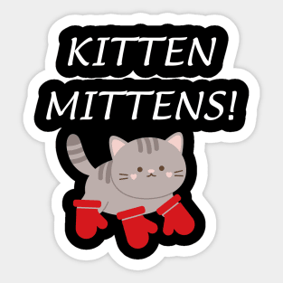 Kitten Mittens Sticker